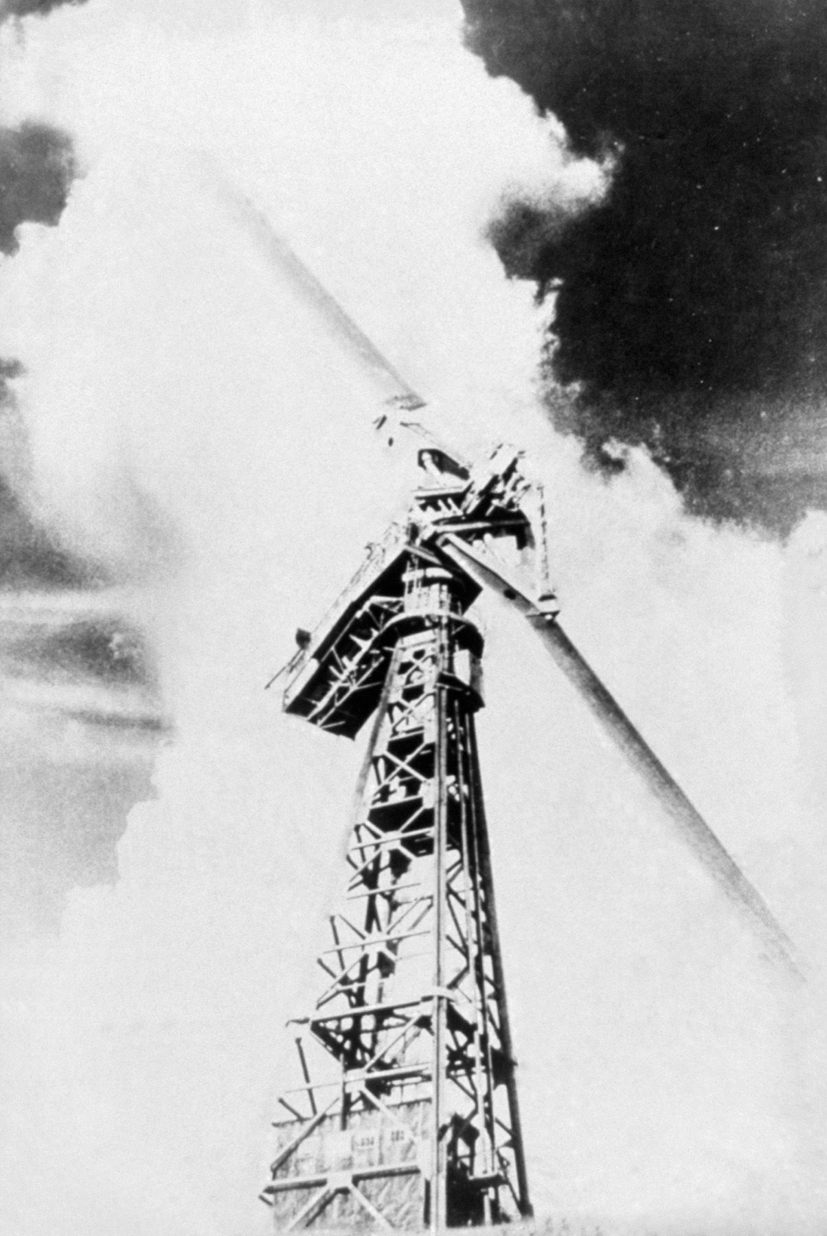 A 1941 wind turbine on a Vermont hilltop, an early example of renewable energy infrastructure in the region